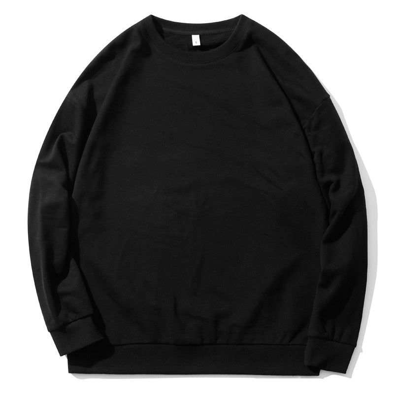 Cozy Fleece-Lined Solid Pullover Sweater for Men