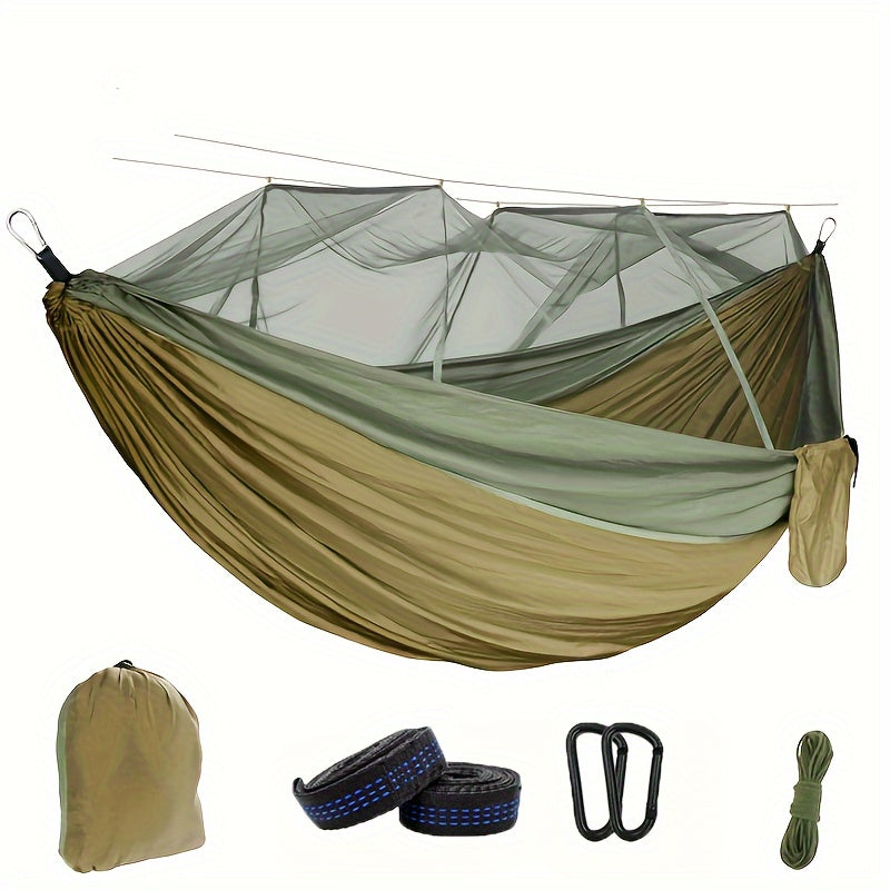 Double Hammock with Mosquito Net for Outdoor Use