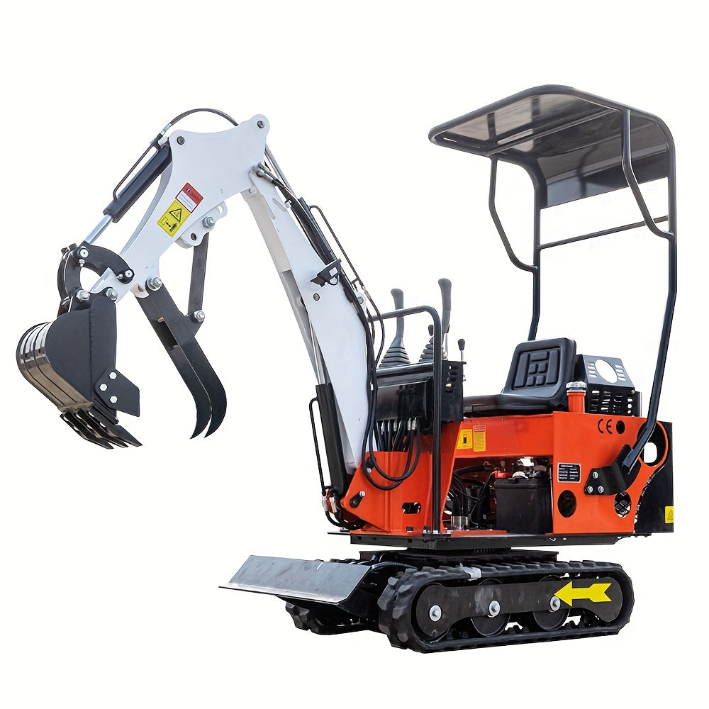13.5 HP Mini Crawler Excavator – Hydraulic Compact Digger for Home Garden and Farm