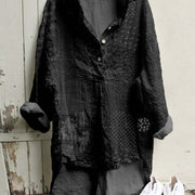 Women's Retro Linen Loose-Fit Casual Shirt