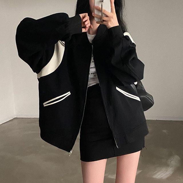 Casual Oversized Student Baseball Jacket