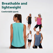 Breathable Sleeveless Yoga Blouse – Quick‑Dry, Lightweight Comfort