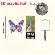 Vibrant Multi‑Color Butterfly Wall Hook – No‑Drill, 2D Flat Design for Kitchen, Bathroom or Living Room Hanging Storage