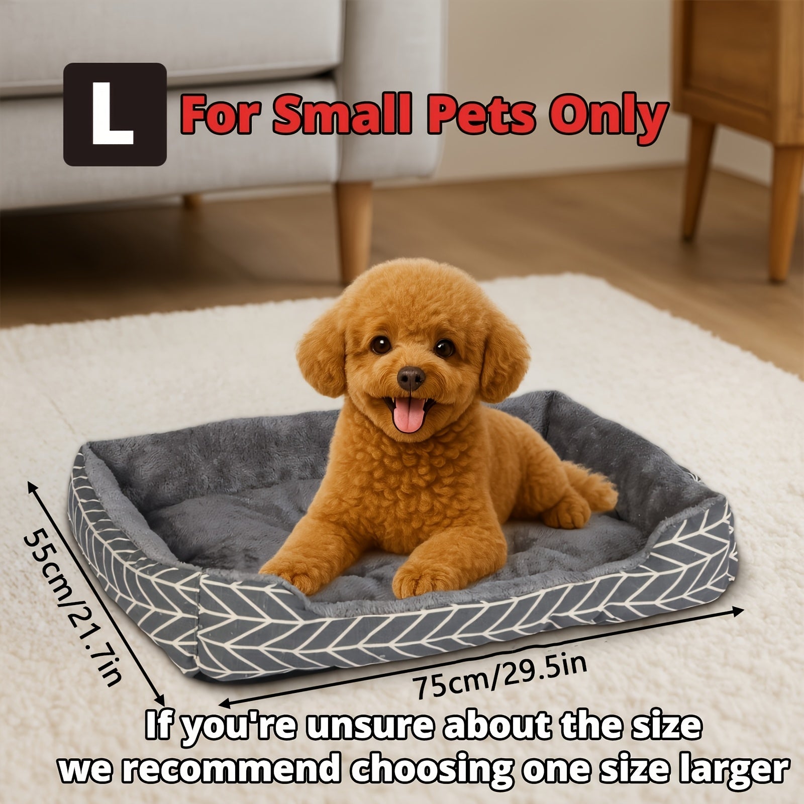 Extra Large Plush Dog Bed - Heavy-Duty Thermal Pet Mattress, No Assembly Needed, Soft Cushioned Interior for Large, Medium, Small Dogs - Ideal for Indoor/Outdoor Use, Easy-Clean