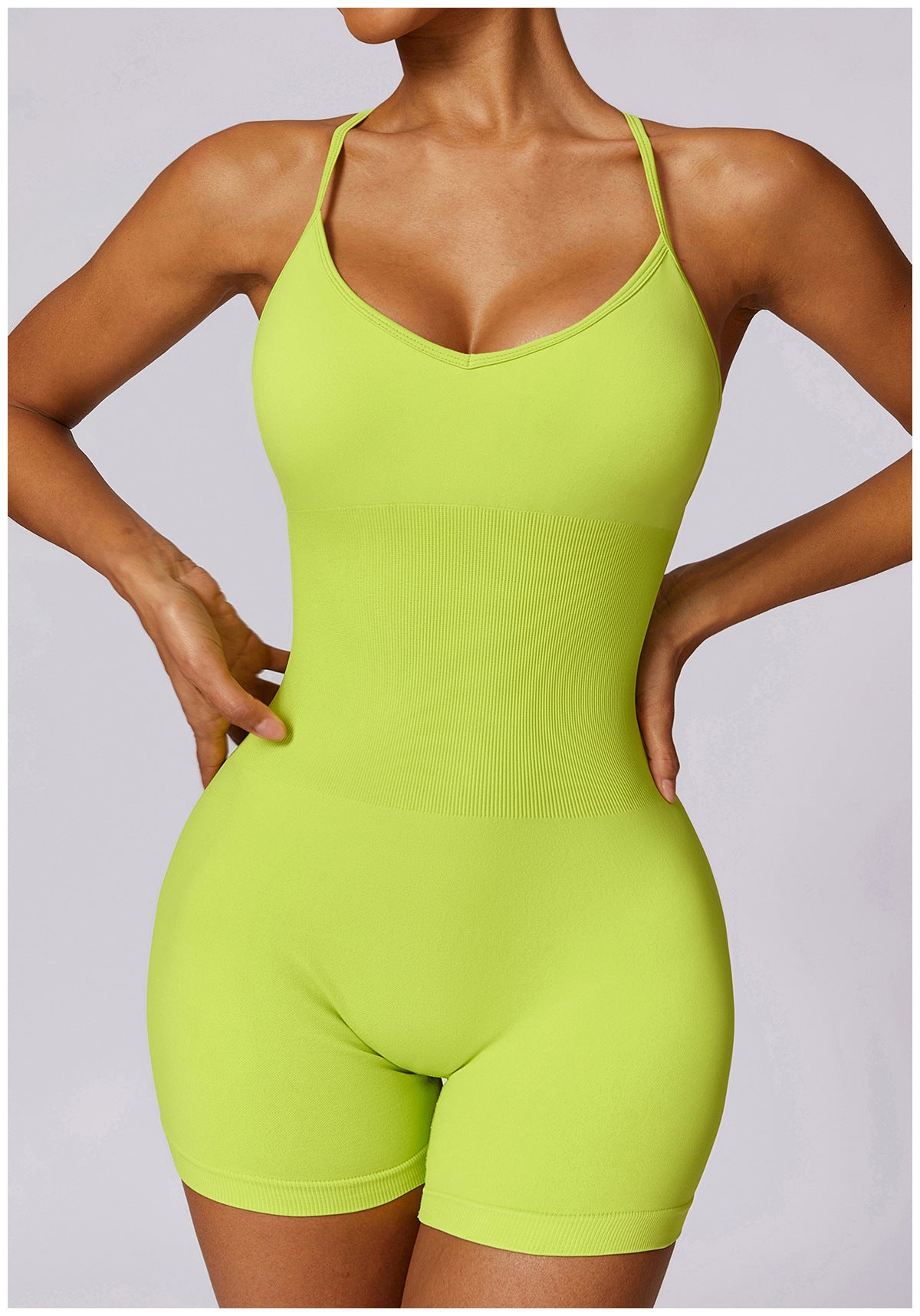 Seamless Hollow-Out Yoga Jumpsuit for Women