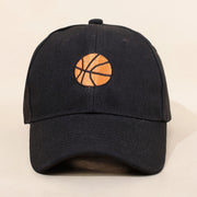 Youth Basketball Embroidered Baseball Cap with Adjustable Sun Visor