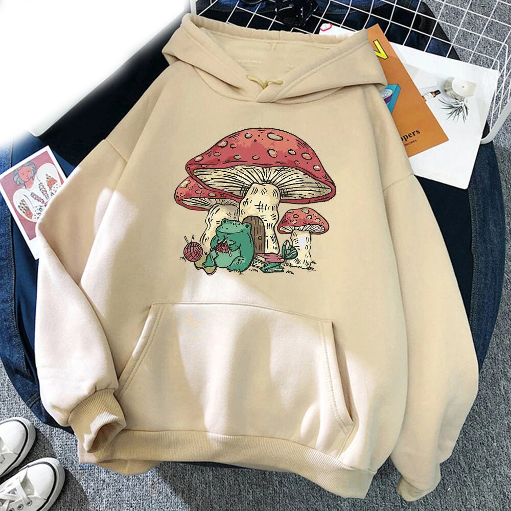 Cozy Letter Print Kangaroo Pocket Drawstring Hoodie