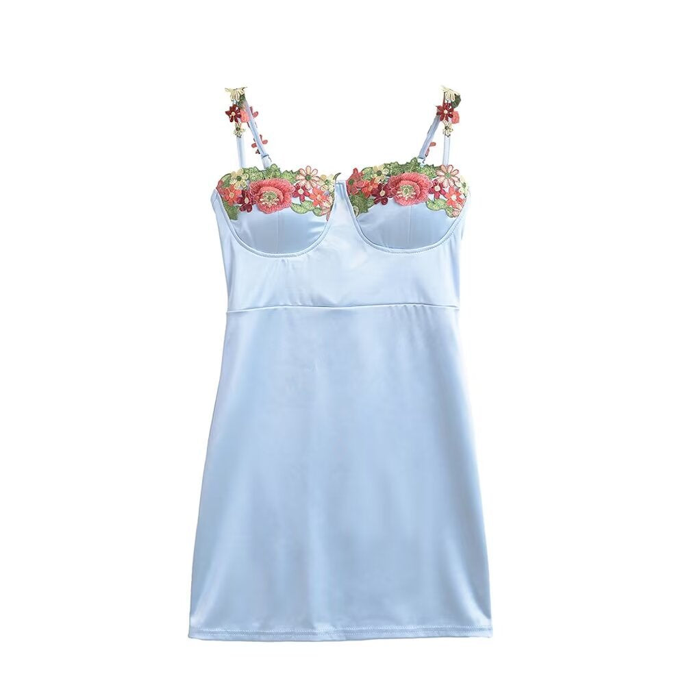 Flower Cup Suspender Skirt Waist-tight Section Sheath