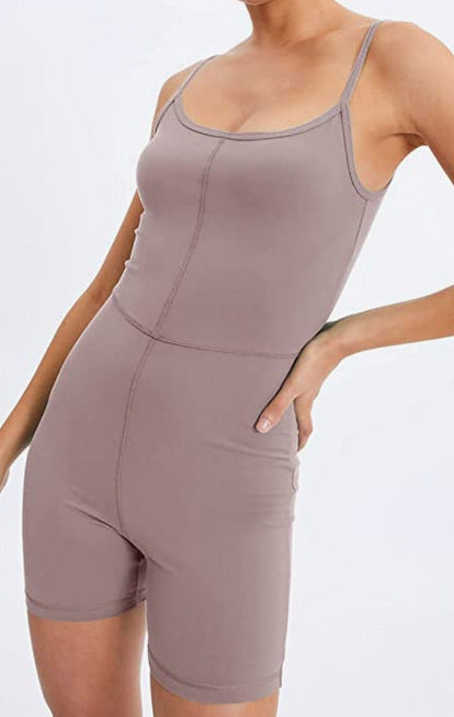 Women's Backless Sheath Romper Chic Streetwear Jumpsuit