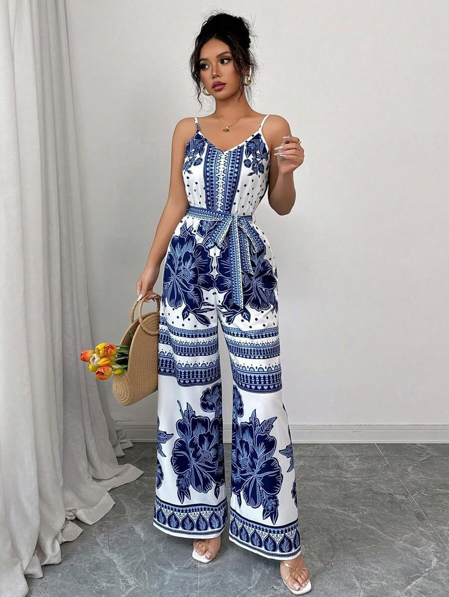 Simple Elegant Casual Jumpsuit With Straps For Women
