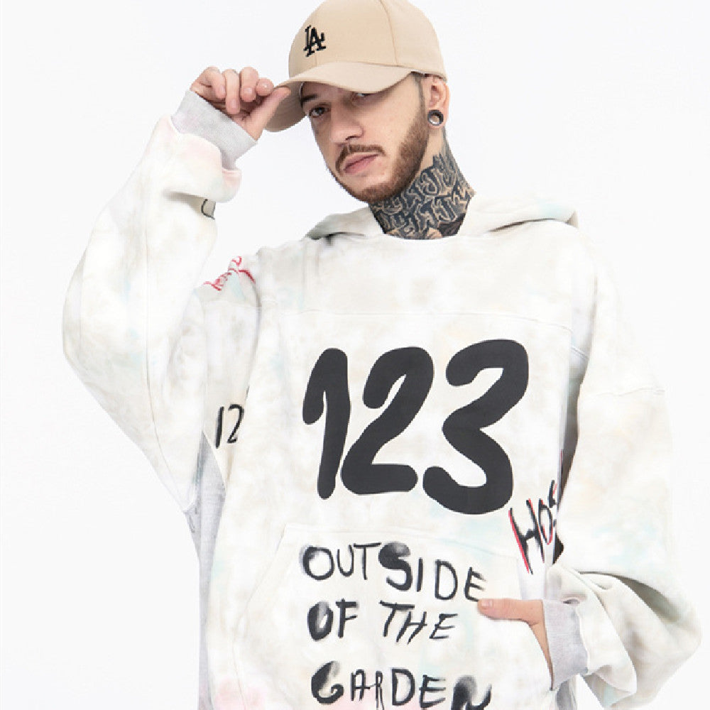 Vintage Heavy Wash Graphic Hoodie for Women