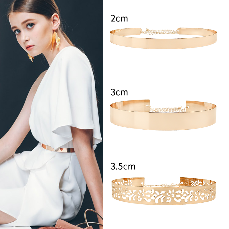 Exaggerated Sequin Waist Belt for Women