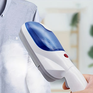 PANCERKA 1pc Handheld Steamer Iron for Clothes - Powerful Steam for Wrinkle Removal, Compact & Portable Design, Ideal for Home, Office, and Travel, US Plug, 110-130V, White & Blue, Clothes Steamer,...