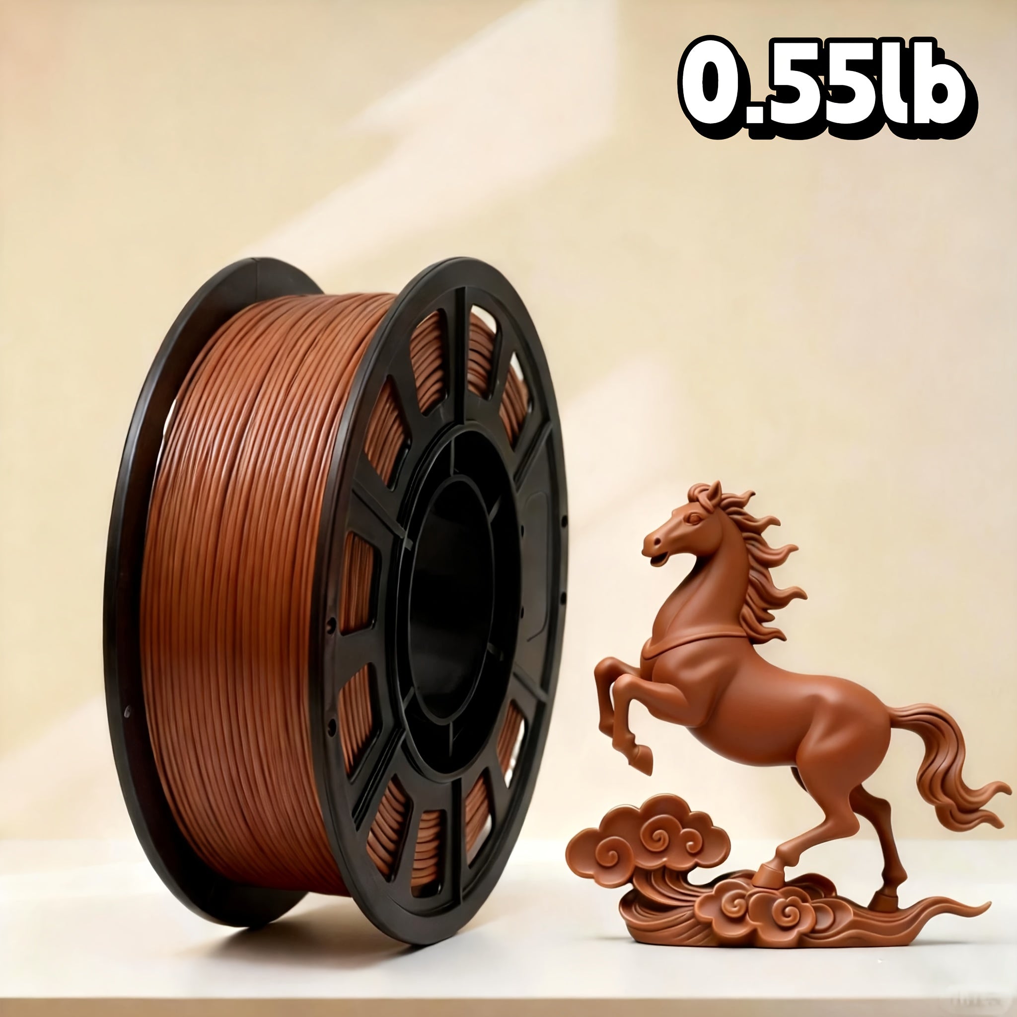 PLA 1.75mm 3D Printer Filament 250g Spool – Rapid Color Change, Low Shrinkage, ±0.02mm Precision