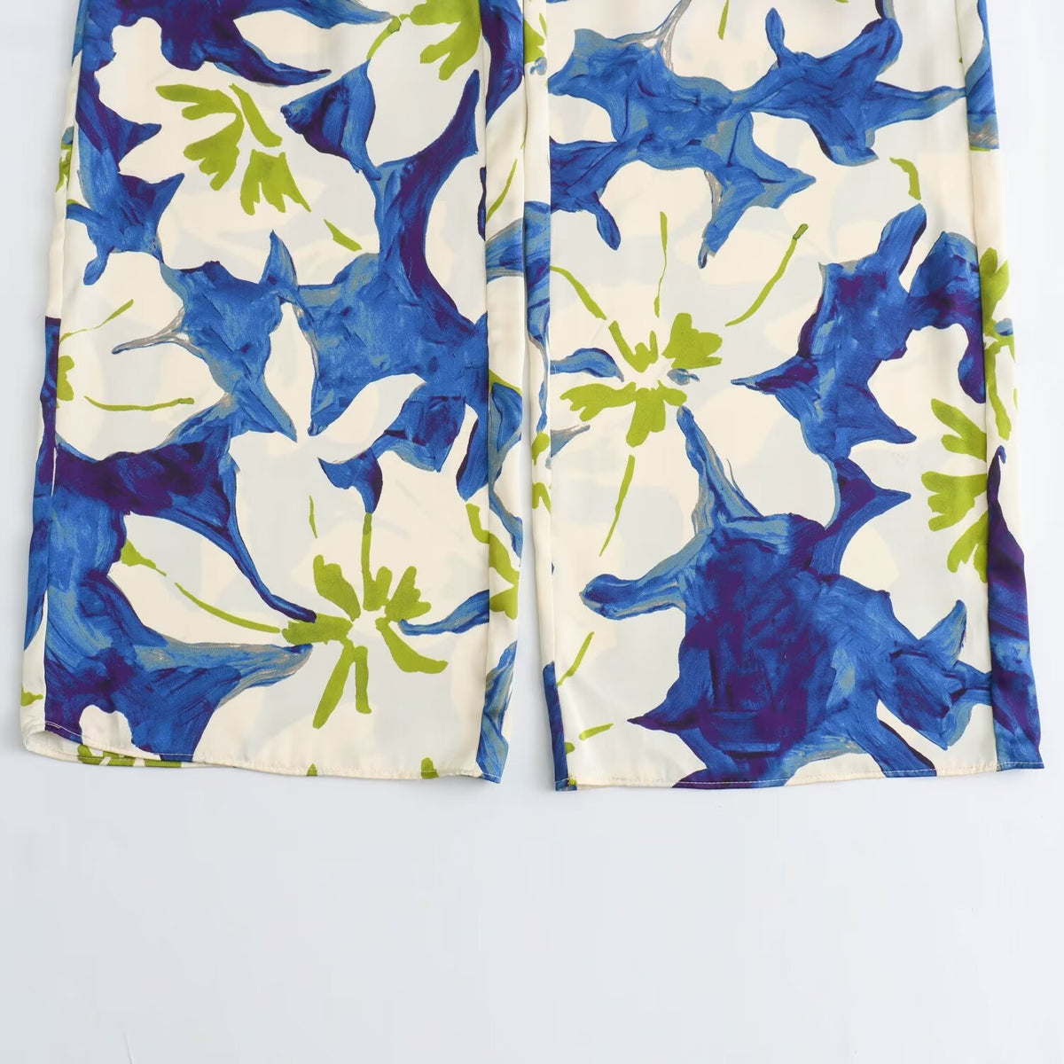European And American Style Fashion Flower Printing Casual Jumpsuit