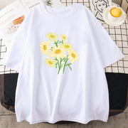 Summer Loose Short Sleeve T‑Shirt – Unisex Round Neck