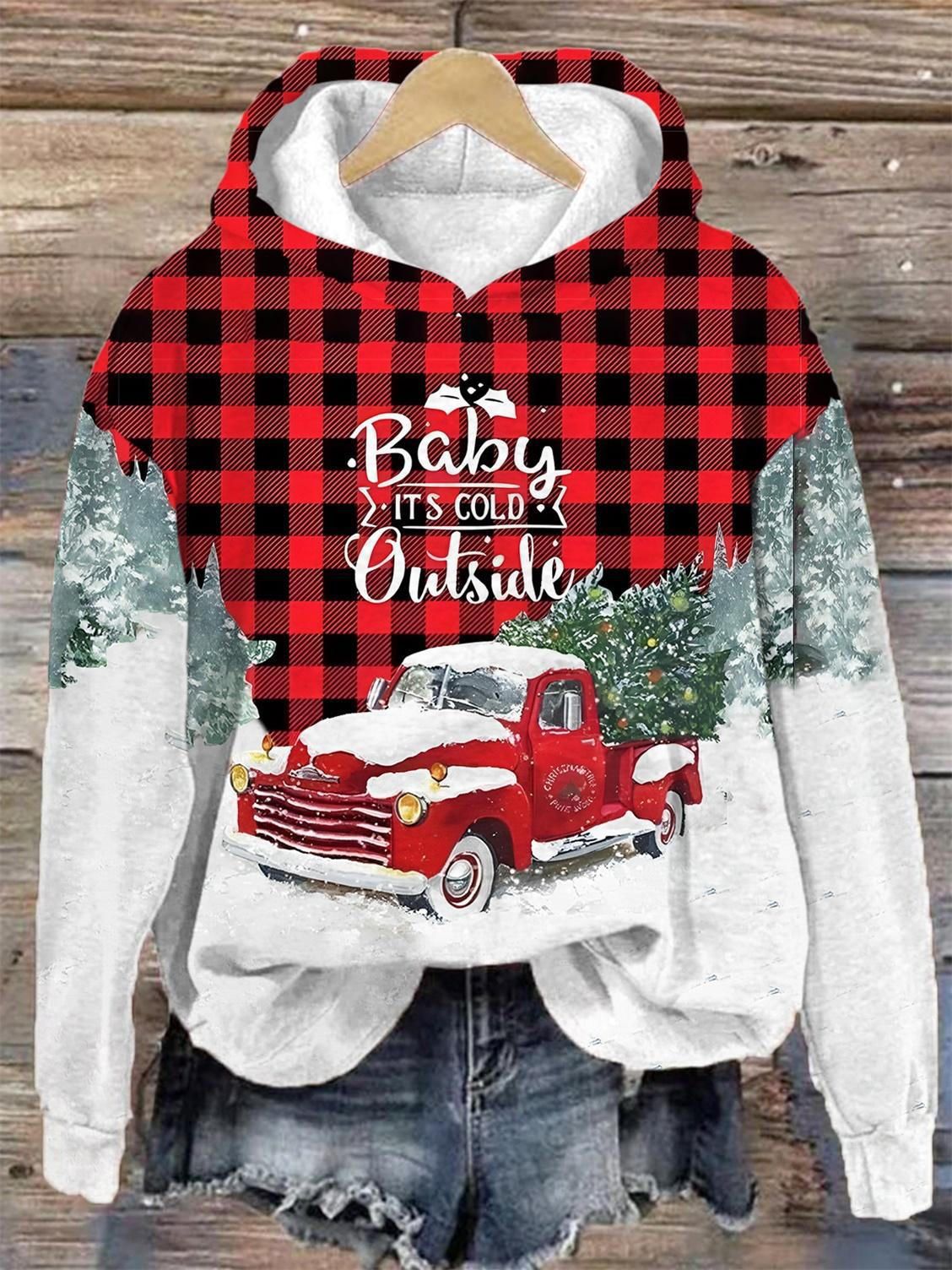 Festive 3D Christmas Casual Sweatshirt for Holiday Cheer