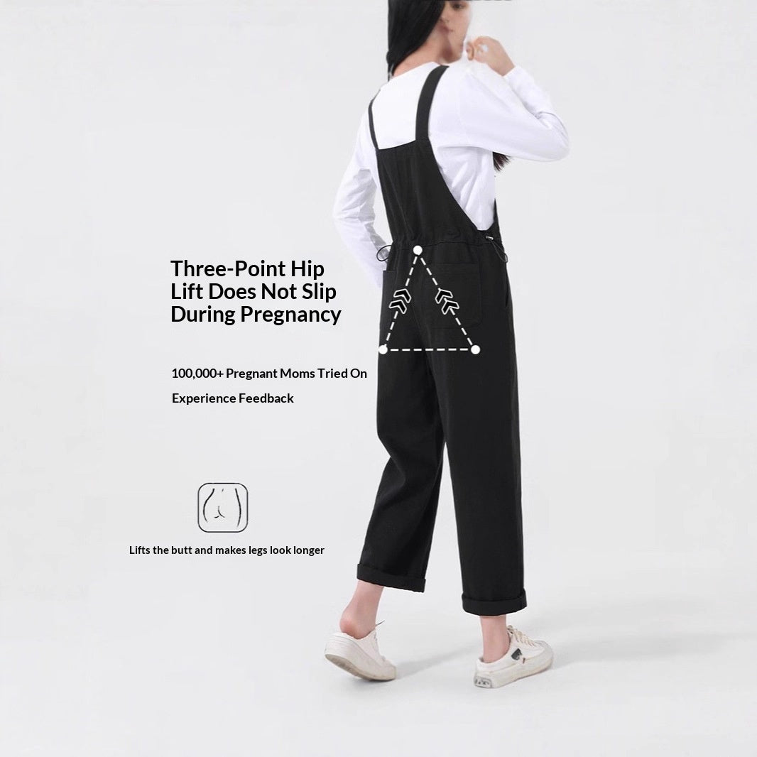 Stylish Denim Maternity Overalls for Expecting Mothers