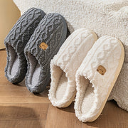 Slippers For Winter Indoor Home Use, Anti Slip And Warm For Couples, Bags And Soft Soled Winter Woolen Slippers