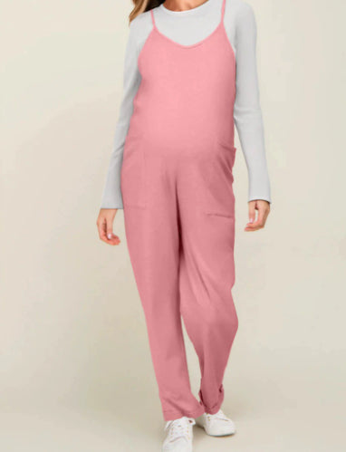 Women's Adjustable Pocket Wide-Leg Jumpsuit