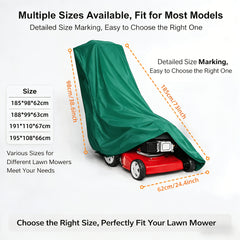 Heavy-Duty Outdoor Lawn Mower Cover Made from 300D Oxford Fabric