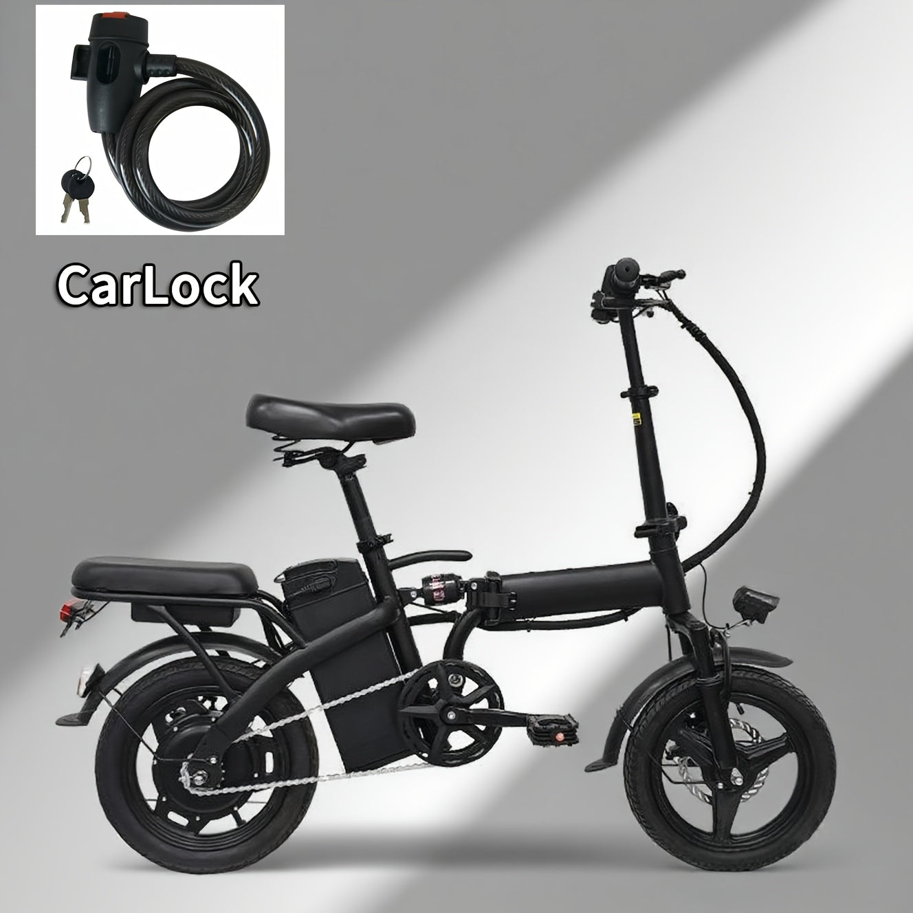 Folding Electric Commuter Bike with Removable 48V Lithium Battery