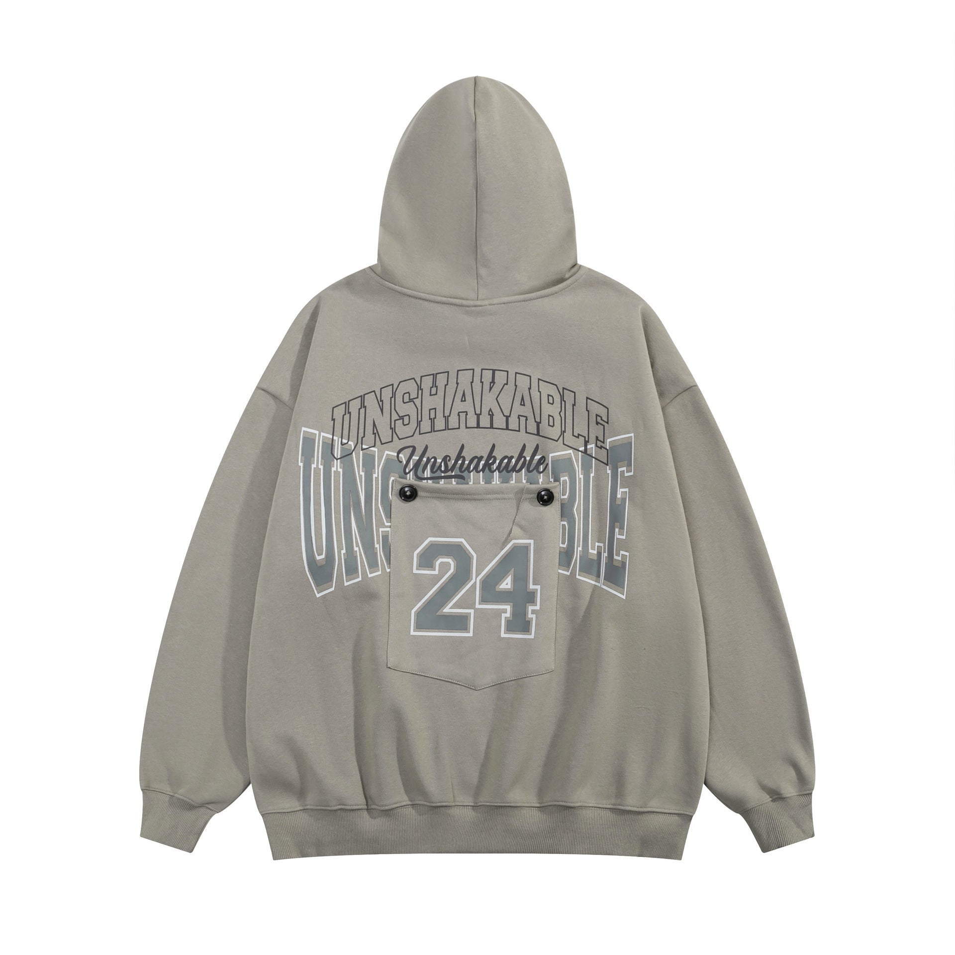 Unisex Fleece-Lined Hooded Sweatshirt Cozy Winter Pullover
