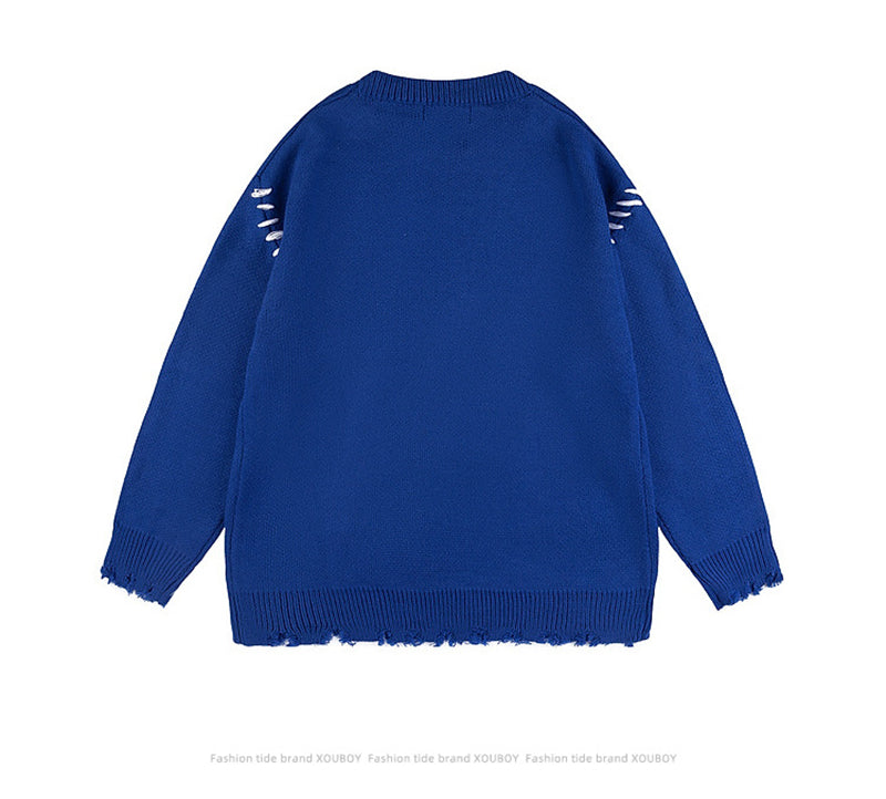 Unisex Oversized Casual Knit Sweater