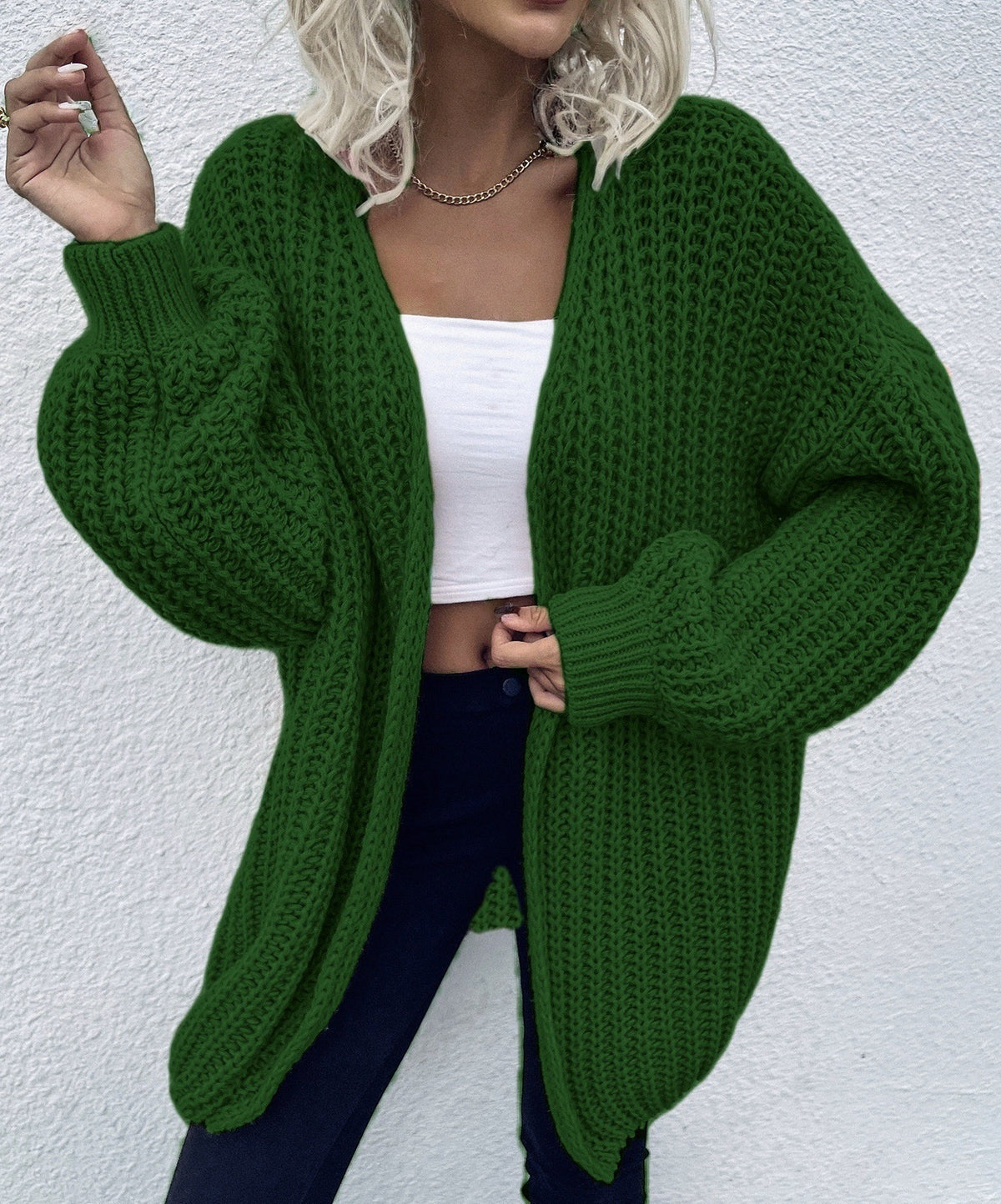 New Stylish Loose-fitting Knitted Cardigan Sweater
