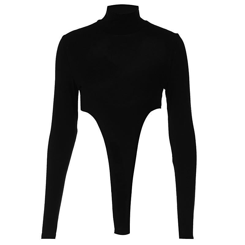 Women's Backless Slim-Fit Long Sleeve Bodysuit