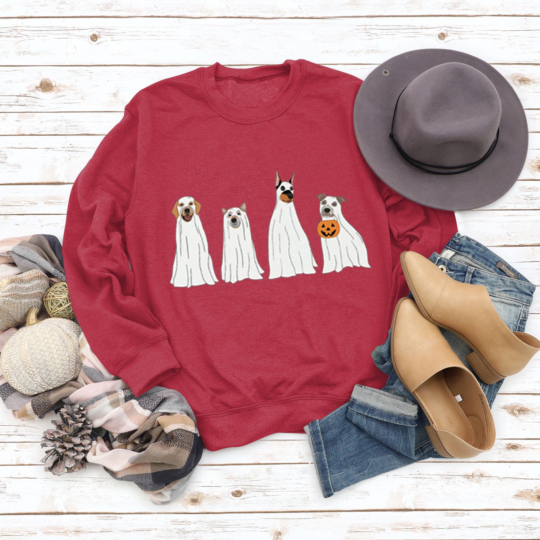 Ghost Puppy Halloween Crewneck Sweatshirt