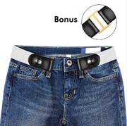 No-Buckle Waist Belt for Women/Men - Stretch Elastic, Hassle-Free