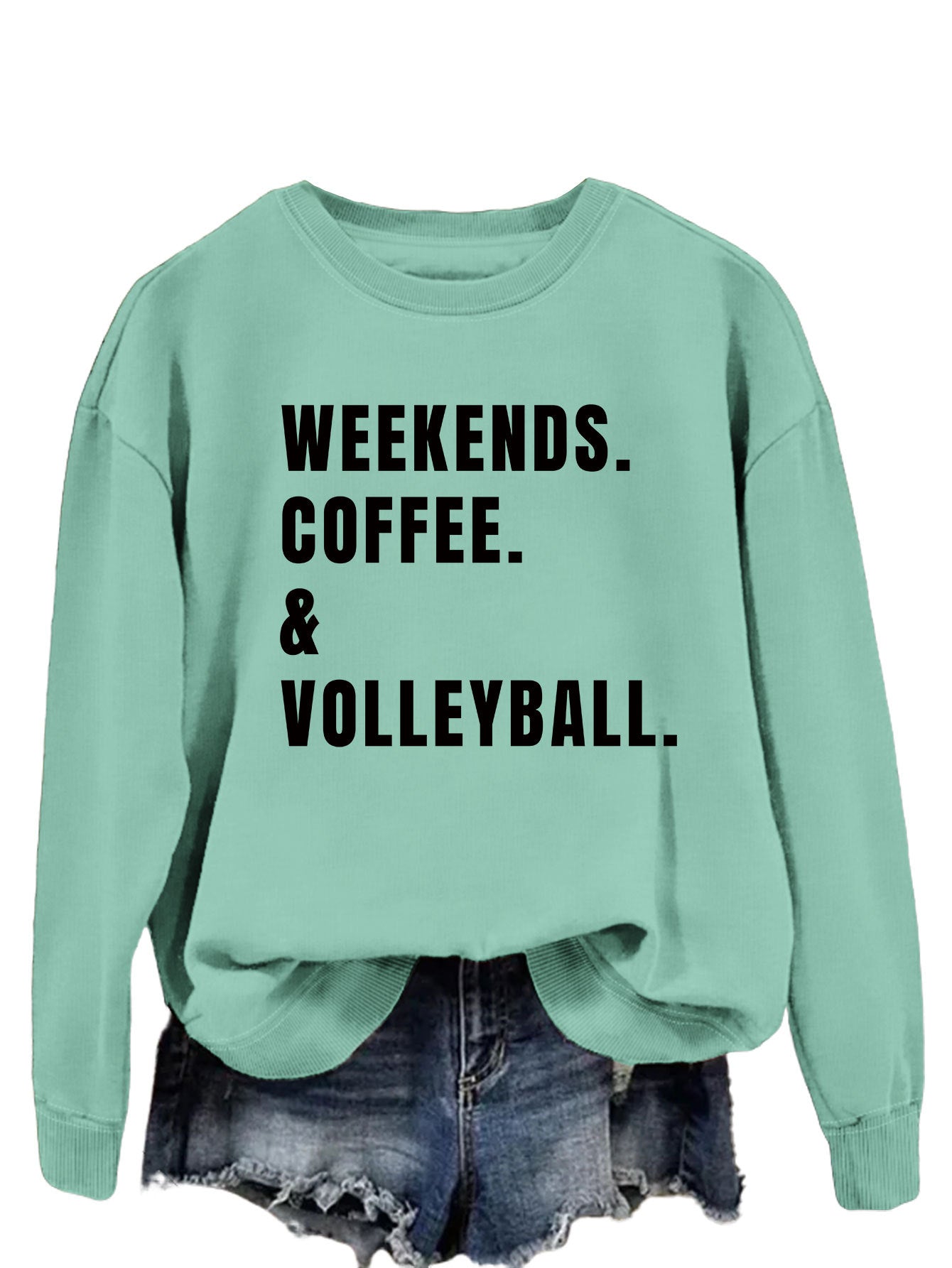 Women's Cozy Round Neck Long Sleeve Loose Sweatshirt