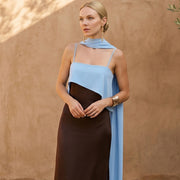 Loose-fitting Casual Strap Dress with Ribbons