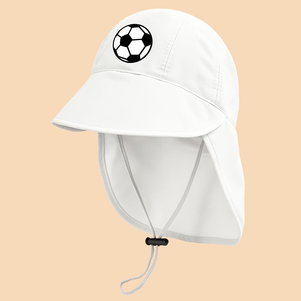Children's Soccer Print Bucket Hat with Adjustable Strap