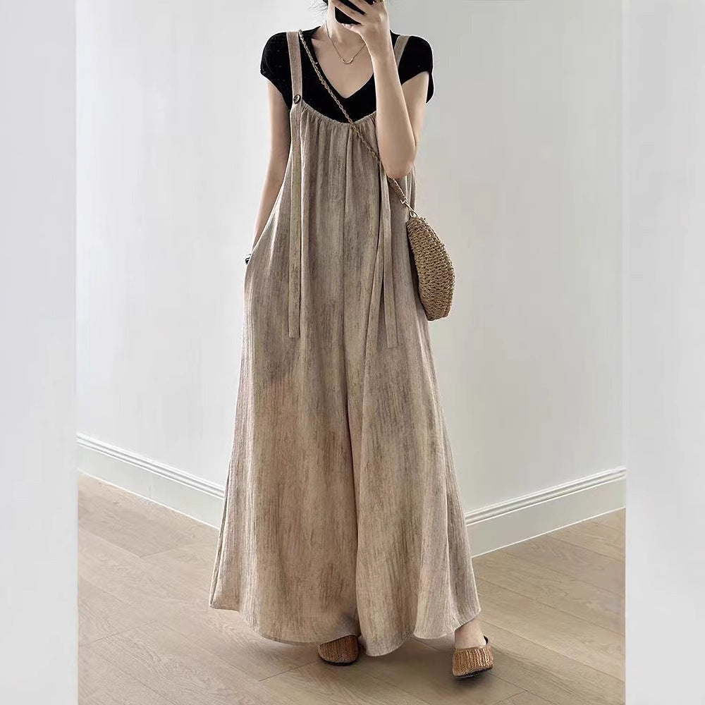 Casual High-Waist Wide Leg Long Romper Jumpsuit