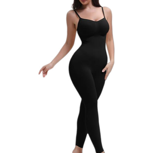 Seamless Tummy Control Shaping Capri Romper