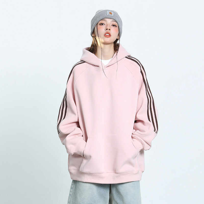 Cozy Unisex Colorblock Casual Pullover Hoodie