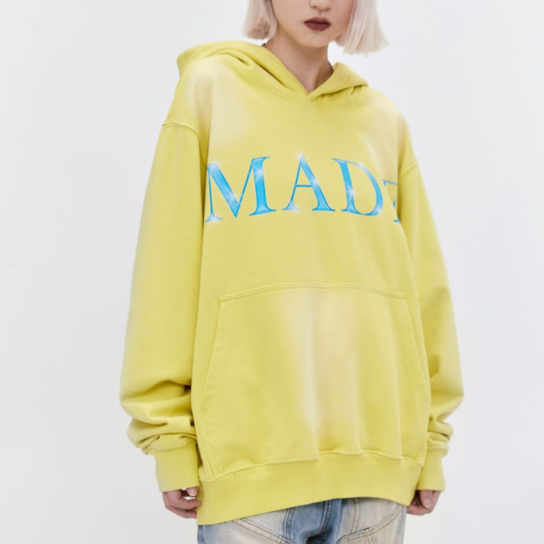Cozy Letter Print Oversized Sweatshirt for Women