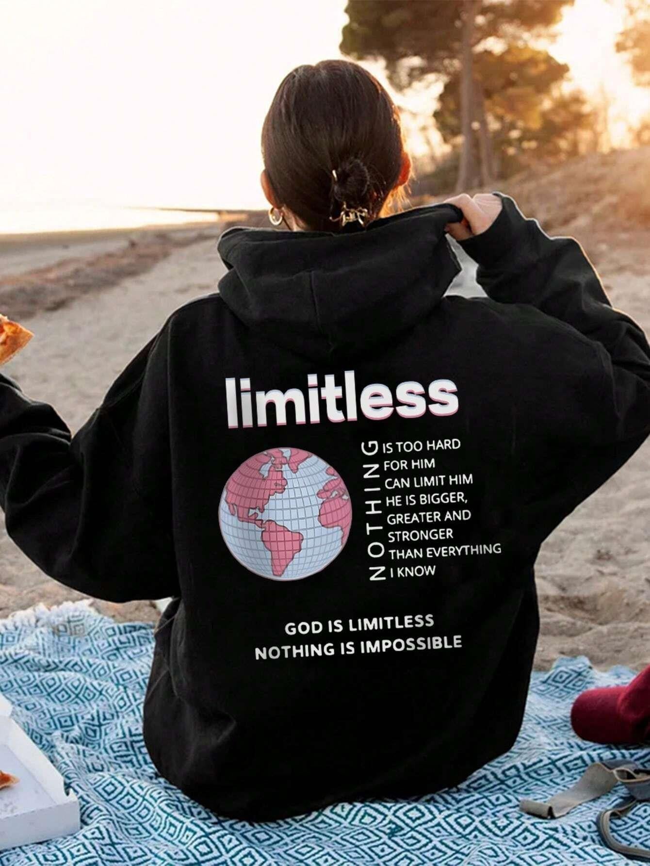 God Is Limitless Inspirational Women's Casual Hoodie