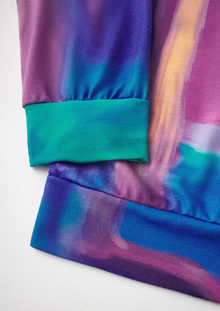 Gradient Oversized Round Neck Sweater