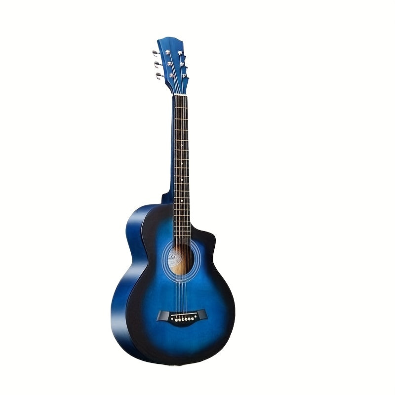 38‑inch Professional Acoustic Guitar, Wood Body, 18 Frets – Full‑Size Unisex