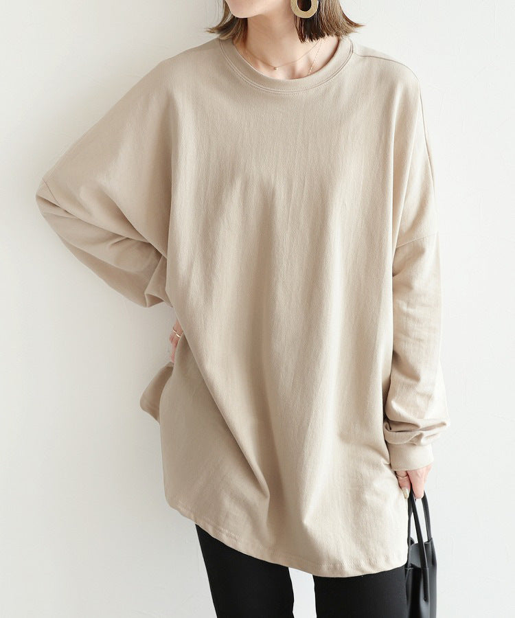 Cozy Oversized Mid-Length Batwing Sweater