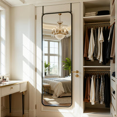 58-inch arched floor mirror with rustproof frame
