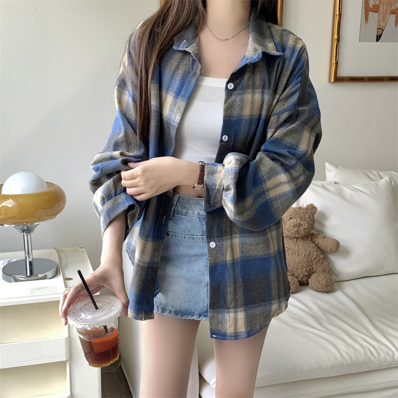Idle Style All-match Lantern Long Sleeve Shirt Coat