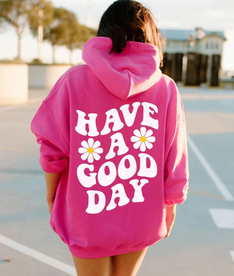 Floral Print Casual Pullover Hoodie for Men and Women