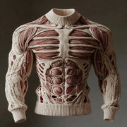 Fashion Casual Women's 3d Printed Round Neck Long Sleeve