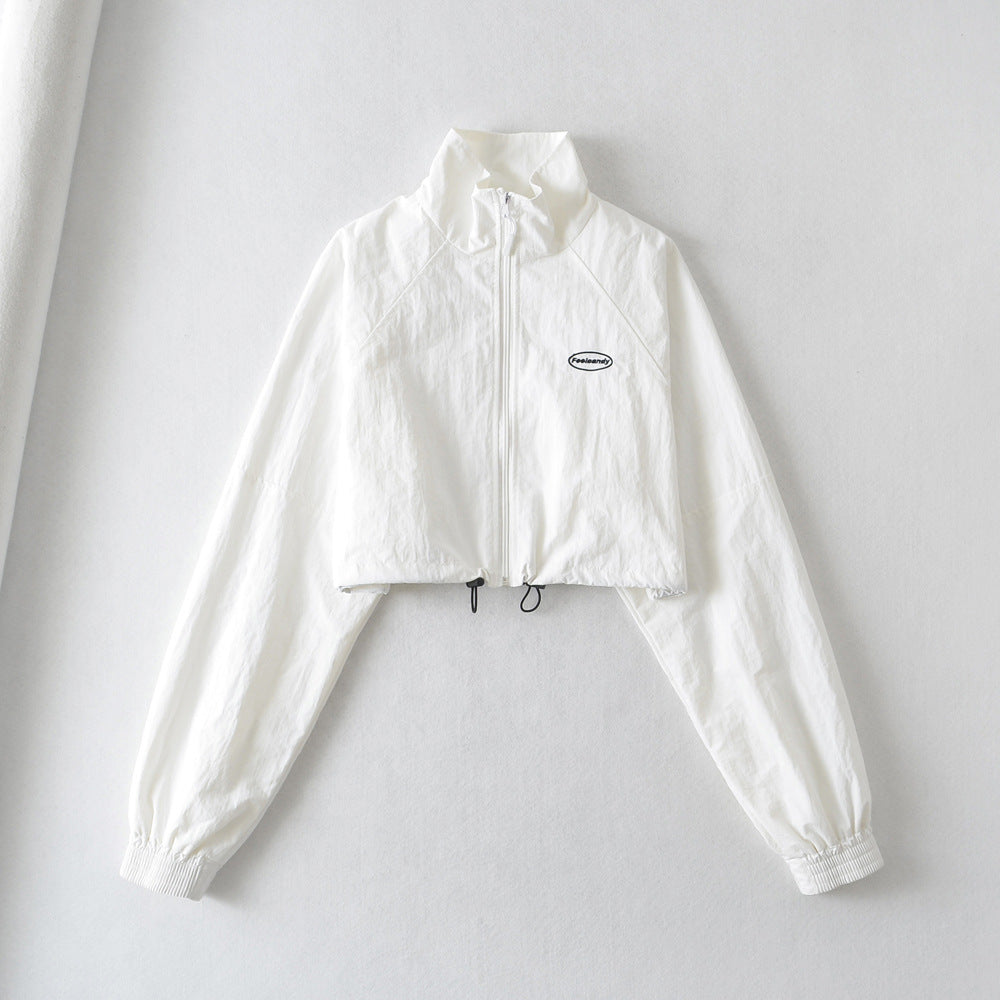 Women's Sporty Stand-Collar Windproof Cardigan Jacket