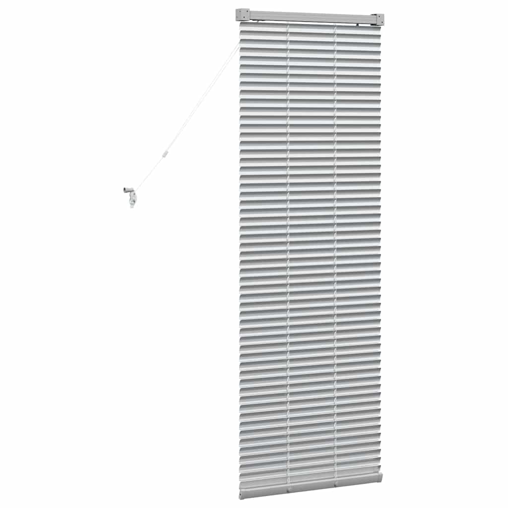 Window Blind with Curtains, Silver; Window Blind with