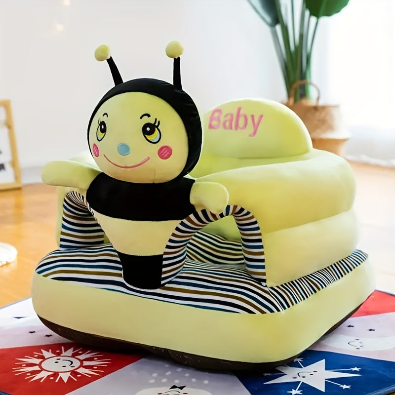 Cartoon Kids Sofa Chair – Soft Thickened Green Seat, Portable Space‑Saving Design